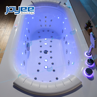 JOYEE 2 personnes baignoire balnéo cascade baignoires intérieures bain à remous cascade baignoire avec oreiller douche combo baignoires spa