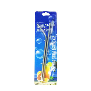 New stainless steel straw set for milk tea, beverages, and <b>bars</b>; Western-style round solid color straw set wholesale. - Product Image 4
