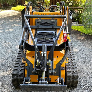 Promotion <span class=keywords><strong>Mini</strong></span>-chargeuse compacte sur chenilles à moteur et pompe, polyvalente, avec motoculteur rotatif, tondeuse et débroussailleuse, chenilles en caoutchouc - Product Image 3