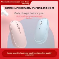 Mouse Gaming 2.4GHz Mode ganda, Mouse nirkabel USB, pengisian daya, Tablet, kantor, bisnis, PC
