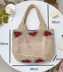 Borse da donna di tendenza per lo Shopping Online ali Baba China leggero con motivo a cuore d'amore con borse da Yoga - Product Image 6