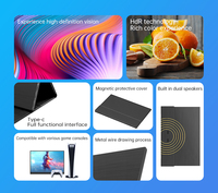 Monitor Portátil con Pantalla Táctil LCD LED de 14'', 15.6'' y 17.3'' con Carcasa CNC, Monitor Portátil para Juegos con Altavoz Integrado