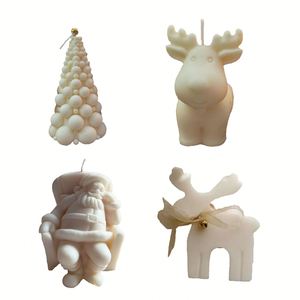 Santa Claus Shaped Eco-Friendly Paraffin Scented <b>Candle</b> Creative Xmas Theme Decorative Handmade <b>Christmas</b> Gift Party - Product Image 5