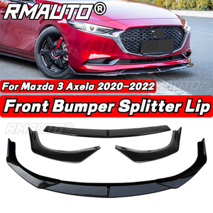 For Mazda 3 <b>Alexa</b> 2020-2022 Carbon Fiber <b>Car</b> Front Bumper Splitter Lip Spoiler Diffuser Lip Guard Trim Body Kit <b>Car</b> Accessories - Product Image 2