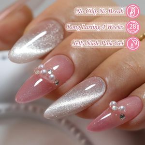 Kit de Vernis Gel Œil de Chat Double Rhythm 6 Couleurs Scintillant Pailleté avec Aimant Holographique Réfléchissant Magnétique UV pour Nail Art - Product Image 4