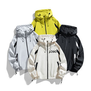 Giacca a Vento da Uomo con Logo Personalizzato per Fitness, Palestra e Jogging, Giacca Sportiva da Corsa alla Moda con Zip - Product Image 2