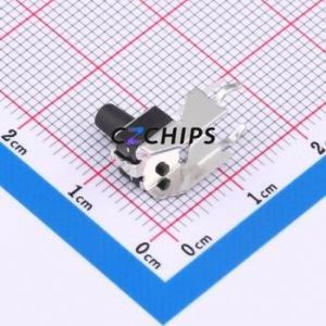 GT-TC102B-H085-L1 Tactile Switch Through hole,6.1x6.1mm Switch Single Pole Single Throw Round Button 2.5N Right Angle Insert - Product Image 2