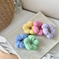 Doux Solide Couleur Plaid Dot Stripe Fleur Chouchous Mignon Cheveux Cravates pour Bébé Filles À La Mode Cheveux Accessoires pour Enfants