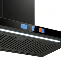 Hotte de cuisine électrique murale en forme de T avec filtre à déflecteur, grande aspiration, filtre en aluminium, usage domestique, économe en énergie
