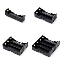 Kotak baterai 18650 3.7V kotak baterai Lithium Plug-in 1/2/3/4 dudukan baterai digunakan untuk PCB
