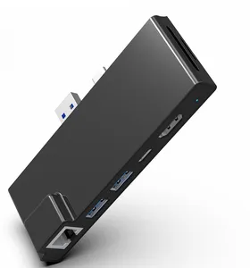 HUB Docking Station USB Hub ReplicatorประเภทC HDMIสำหรับMicrosoft Surface Pro 7