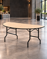 Tables rondes pliantes professionnelles en contreplaqué pour banquets, vente en gros, location pour mariages, événements, restauration, hôtellerie, fabricant