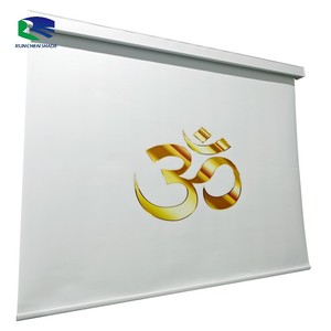 Venditore caldo tende <span class=keywords><strong>a</strong></span> <span class=keywords><strong>rullo</strong></span> elettriche stampate personalizzate in poliestere tende per negozio società pubblicità commerciale contenuti personalizzati - Product Image 1