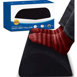 Cojín de reposapiés para debajo del escritorio, altura ajustable, almohadilla ergonómica de medio cilindro - Product Image 1
