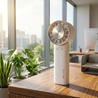 Ventilateur portable rechargeable USB à prix d'usine, idéal pour les mariages, cadeau, usage domestique, mini ventilateur de cou rechargeable de classe A