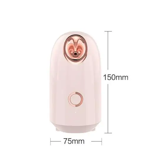 Mini vaporizador portátil de prata para spa, equipamento de spa para vapor facial