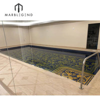 PFM personnalisé conception piscine art de carreaux de mosaïque en verre