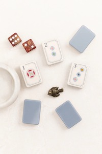 Nuevo Juego de Fichas de Mahjong Hampton Azules de 3 Capas de 2026 de la Fábrica Mahjong, Fichas de Mahjong Americanas Personalizadas para Entretenimiento, 1.4*1*0.6 pulgadas - Product Image 4