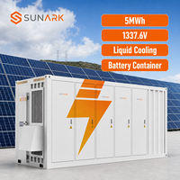 Système de stockage de batteries au lithium à refroidissement liquide Sunark 5 MWh en conteneur avec collaboration intelligente pour les projets solaires insulaires