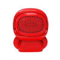 Speaker Mini Portabel Nirkabel dengan Lampu RGB Berpendar, Bertenaga Baterai 5-10W, Speaker Robot Gadis Berwajah Berubah
