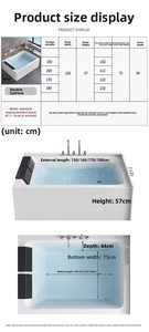 <span class=keywords><strong>Baignoire</strong></span> autoportante ovale moderne pour, vente en gros d'usine, usage domestique, salle de bain, hôtel, projet villa - Product Image 2