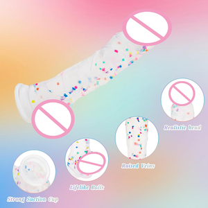 Dildo de <span class=keywords><strong>Silicona</strong></span> con <span class=keywords><strong>Base</strong></span> Ancha, Juguete Sexual para Adultos con Eje Curvo y Bolas para Punto G Vaginal y Próstata <span class=keywords><strong>Anal</strong></span> - Product Image 3
