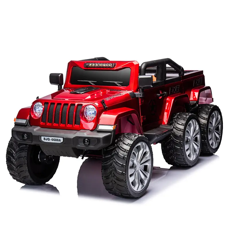 4 Seater Ride on Truck 12V Large Electric Vehicles Battery Powered Cars for Kids with Remote Control Spring Suspension
