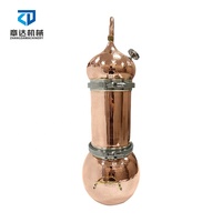 Mini distillateur traditionnel pour herbes, appareil en cuivre rouge, huile essentielle, pour usage domestique, l, 20l