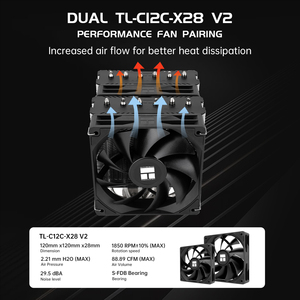 Enfriador de CPU Thermalright Assassin 120 SE V2 para PC, Disipador de Calor para Computadora, Enfriador de CPU de Doble Torre con 6 Tubos de Calor - Product Image 5