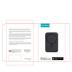 Porte-cartes magnétique 5-en-1 pour iPhone <span class=keywords><strong>Apple</strong></span> Find My IOS Smart Tag, blocage RFID, localisateur de cartes pour portefeuille MagSafe - Product Image 6