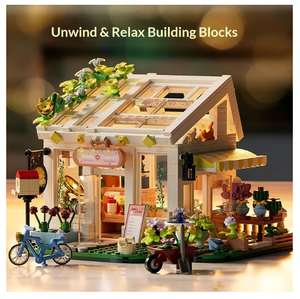 Bloques de Construcción de Plástico ABS Hope, Rompecabezas Infantil, Casa de Flores Ensolarada para Armar, Compatible con Juguetes de Modelismo, Regalo para Niños - Product Image 6