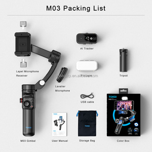 Chuyên nghiệp 3-trục ai theo dõi <span class=keywords><strong>Gimbal</strong></span> cầm tay video ổn định cho điện thoại thông minh vlogging tự động đối tượng mặt theo chất ổn định - Product Image 6