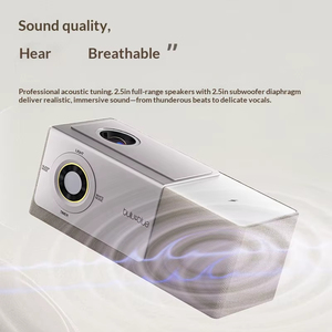 Altavoz Bluetooth con Pantalla, Altavoz de Escritorio Creativo con Luz Ambiental Nocturna, Mini Altavoz con Letras Flotantes - Product Image 4