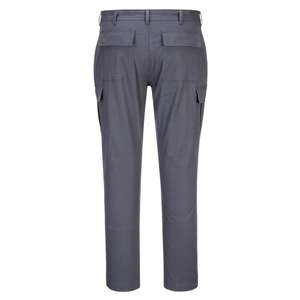PORTWEST - S231CGR44 Stretch Slim Combat pantalón gris carbón-EAN 5036108355662 PANTALONES DE TRABAJO DE CARGA - Product Image 2