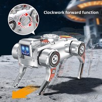 Robot Perro Transformable Mecánico Creativo Dos en Uno, Fidget Spinner Giratorio, Juguete Educativo Sensorial para Aliviar el Estrés para Adultos