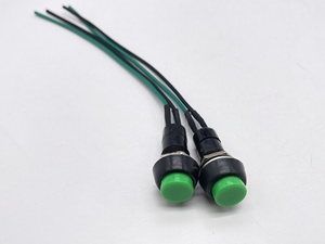 Accesorios para Motos, Interruptor de Faro para Motocicleta/Bicicleta Eléctrica, Botón de Encendido Redondo Rojo con Bloqueo Automático/Sin Bloqueo - Product Image 6