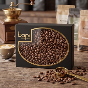 Wholesale Custom Luxury Cardboard <b>Display</b> <b>Box</b> With Window Eco Friendly Printed Paper Coffee Bean <b>Box</b> Packaging - Product Image 1