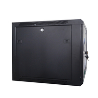 Armoire murale WS1 600*600 9U pour serveur, montage en rack 19 pouces, acier laminé à froid, protection IP20, capacité de charge de 60 kg, en stock