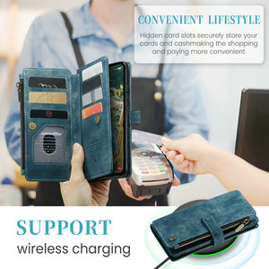 CaseMe Brand 2024 Nouveau pour Samsung S24 Phone Case Charge sans fil <span class=keywords><strong>Portable</strong></span> Strap Wallet Case pour Samsung S24ultra S23 S22 S21 <span class=keywords><strong>S20</strong></span> - Product Image 5