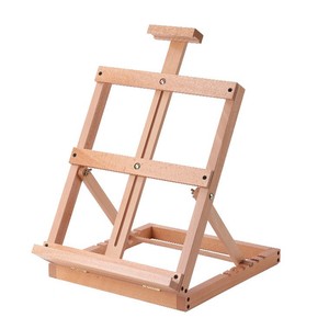 Huixishi - Caballete de Arte de Madera de Pino y Haya Duradero, Color Marrón Claro, Portátil, Ajustable, para Estudio, 27x81cm, con Logotipo Personalizado - Product Image 6