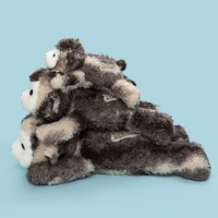 Peluche Agneau Mignon, Jouet en Peluche Doux, Poupée en Fourrure Bouclée, Cadeau pour Bébé