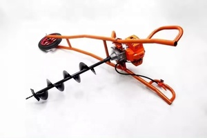Xách tay bánh xe duy nhất Xe đẩy hard rock lỗ Digger Auger Xăng bài lỗ Digger máy với CE - Product Image 5
