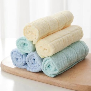 <b>Microfiber</b> Checkered Scouring Pad Extra Thick Absorbent Kitchen <b>Towel</b> Rectangle Lattice Pattern Dishcloth For Daily Use - Product Image 3