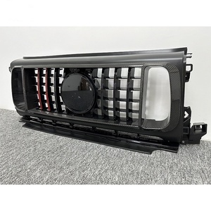 Rejilla de Fibra de Carbono Seca con Luz LED Estilo <span class=keywords><strong>Brabus</strong></span>-Rocket G900 para W464 G500 G63 <span class=keywords><strong>Mercedes</strong></span> G Wagon, Accesorios de Modificación Directo de Fábrica - Product Image 3