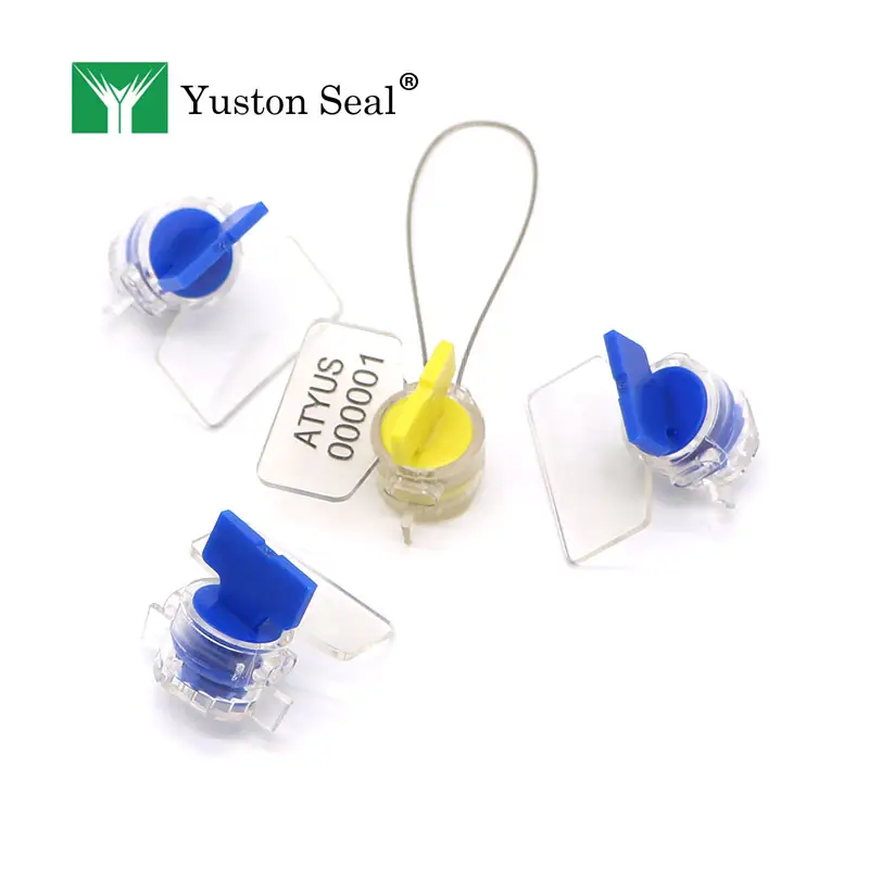 YTMS 004 safety pin water meter seal with copper wire plastic electricity meter seals