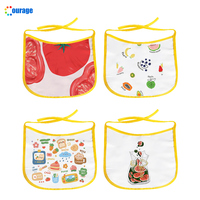 Bavoirs 100% en polyester pour bébés, impression personnalisée