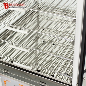 Machine à vapeur de riz électrique <span class=keywords><strong>6</strong></span> couches professionnelle de dessus de table chauffant l'armoire d'exposition de restauration rapide - Product Image 5