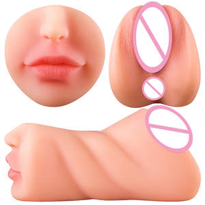 3 in 1 Realistic Soft Silicone Masturbation Cup Untuk Dewasa - Product Image 6