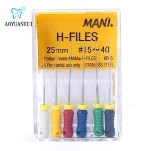 มานี เอช-ไฟล์ส 25 มม. # ชุดเครื่องมือทำรากฟันเทียมชนิดสแตนเลส 10-40 ชิ้น สำหรับการรักษาทางทันตกรรม - Product Image 3