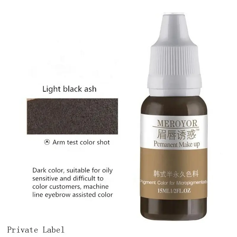 Микроблейдинг пигментные чернила для полуперманентного макияжа бровей губ линия глаз Татуировка цвет